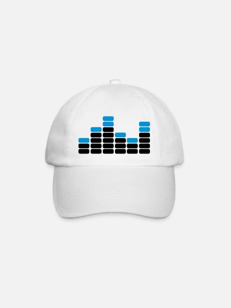 musik - Baseballkappe - Weiß/Weiß