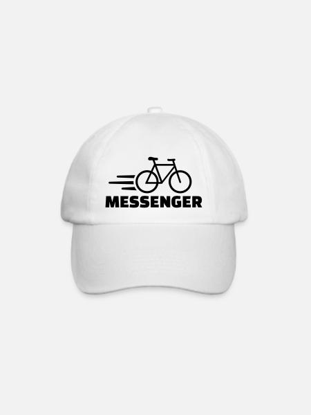 Fahrradkurier - Baseballkappe - Weiß/Weiß