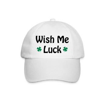 Wish me Luck - Baseballkappe - Weiß/Weiß - Vorne