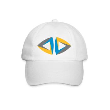 Dreieck unmögliche Figur Escher Geometrie Hipster - Baseballkappe - Weiß/Weiß - Vorne