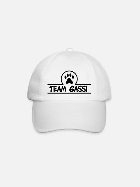 team gassi 01 - Baseballkappe - Weiß/Weiß