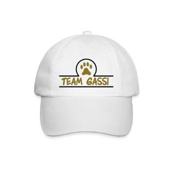 team gassi 02 - Baseballkappe - Weiß/Weiß - Vorne