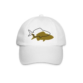 Goldfisch - Baseballkappe - Weiß/Weiß - Vorne