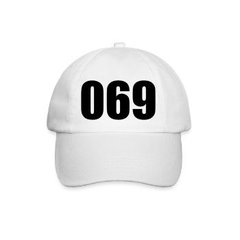 069 Frankfurt Der große Frankfurt Shirt Shop #FFM - Baseballkappe - Weiß/Weiß - Vorne
