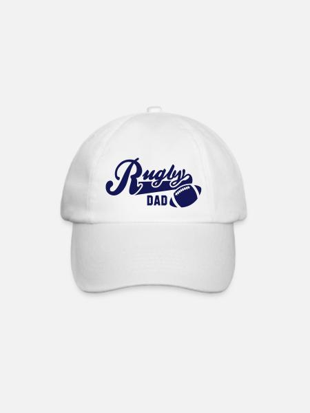 Rugby DAD - Baseballkappe - Weiß/Weiß