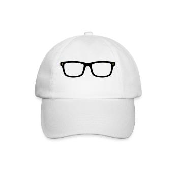 Brille - Baseballkappe - Weiß/Weiß - Vorne