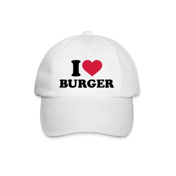 Burger - Baseballkappe - Weiß/Weiß - Vorne