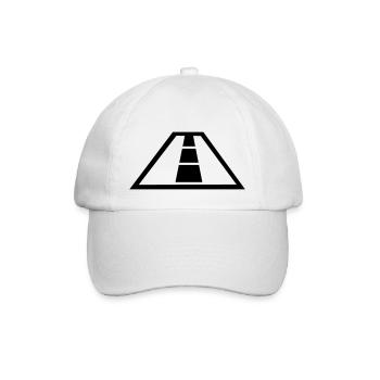 Straße - Auto - Baseballkappe - Weiß/Weiß - Vorne