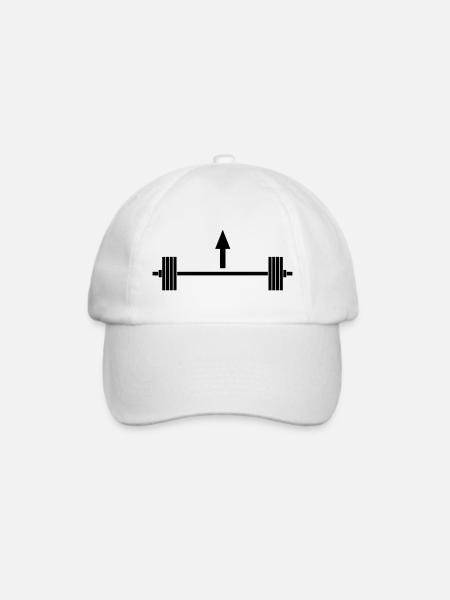 Lift heavy things - Baseballkappe - Weiß/Weiß