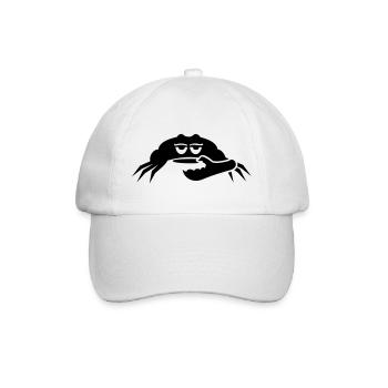 Krabbe / crab (1c) - Baseballkappe - Weiß/Weiß - Vorne