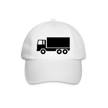 Lastwagen (truck) - Baseballkappe - Weiß/Weiß - Vorne