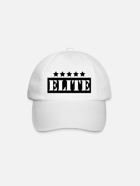 Elite - Baseballkappe - Weiß/Weiß