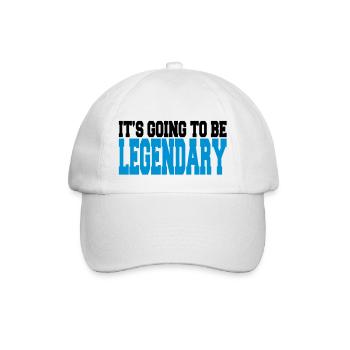 it's going to be legendary II 2c - Baseballkappe - Weiß/Weiß - Vorne