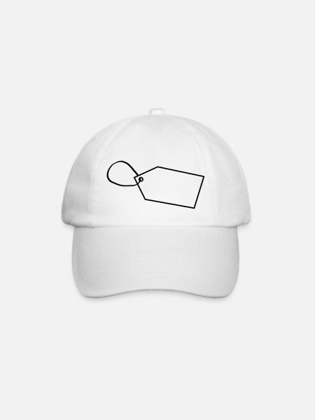 Etikette - Baseballkappe - Weiß/Weiß