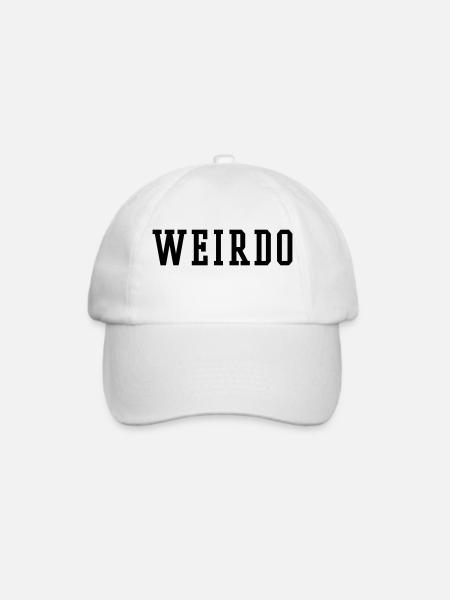 WEIRDO - Baseballkappe - Weiß/Weiß