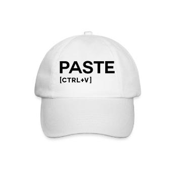 PASTE CTRL BLACK - Baseballkappe - Weiß/Weiß - Vorne