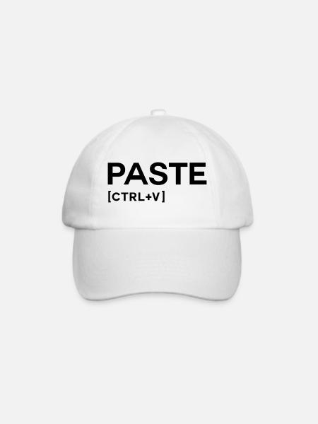 PASTE CTRL BLACK - Baseballkappe - Weiß/Weiß