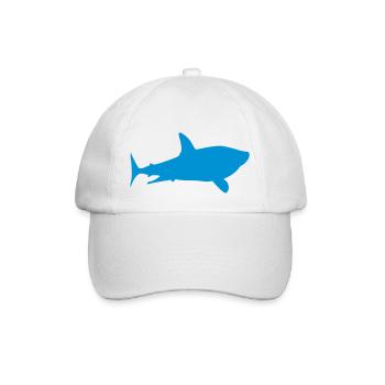 Shark Hai - Baseballkappe - Weiß/Weiß - Vorne