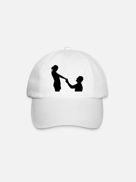 Antrag - Baseballkappe - Weiß/Weiß