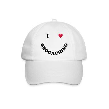 Geocaching - Baseballkappe - Weiß/Weiß - Vorne