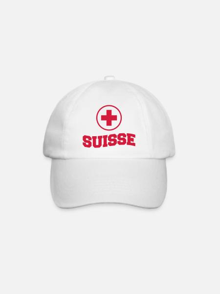 Suisse - Baseballkappe - Weiß/Weiß