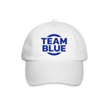 Team Blue - Baseballkappe - Weiß/Weiß - Vorne