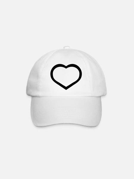 LEERER ANPASSBARER NAME - Baseballkappe - Weiß/Weiß