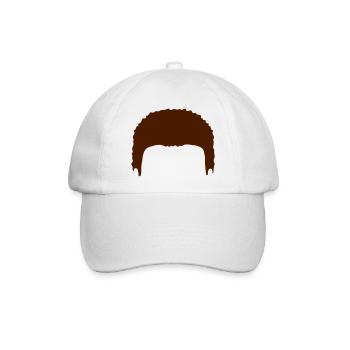 Volle Haare Perücke Silhouette - Baseballkappe - Weiß/Weiß - Vorne