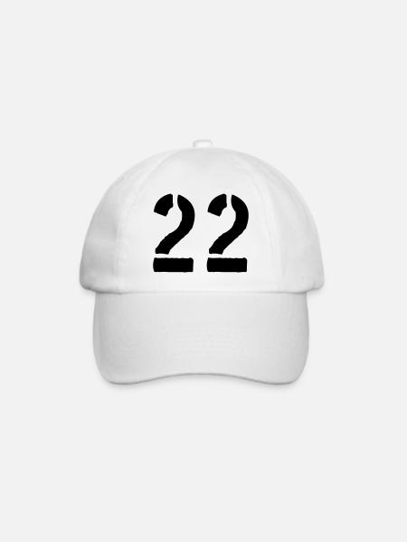 22 - Baseballkappe - Weiß/Weiß