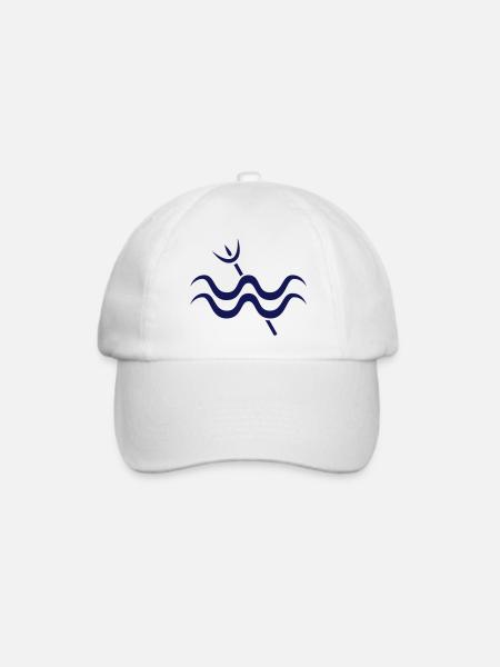 Wassermann - Baseballkappe - Weiß/Weiß