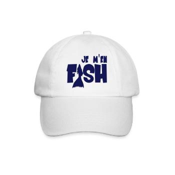 Fish - Baseballkappe - Weiß/Weiß - Vorne