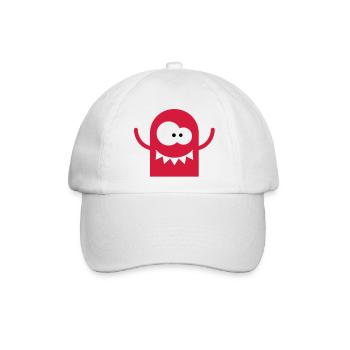 Ein verrücktes Monster - Baseballkappe - Weiß/Weiß - Vorne