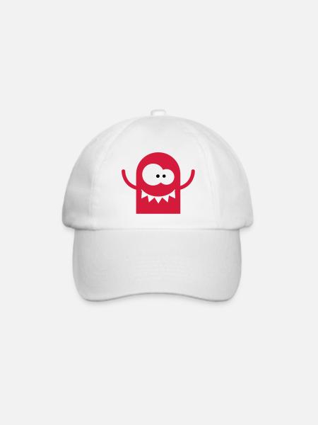 Ein verrücktes Monster - Baseballkappe - Weiß/Weiß