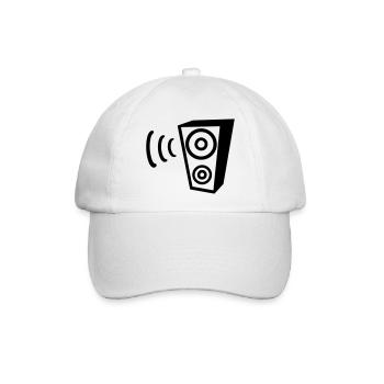 Lautsprecher - Baseballkappe - Weiß/Weiß - Vorne