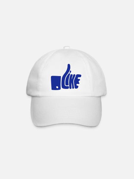 Like - Baseballkappe - Weiß/Weiß