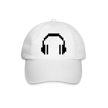 8 BIT Headphones - Baseballkappe - Weiß/Weiß - Vorne