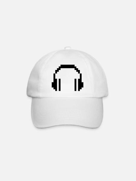 8 BIT Headphones - Baseballkappe - Weiß/Weiß