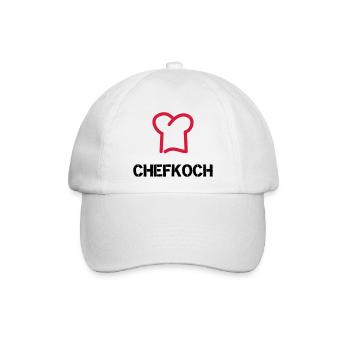 Chefkoch - Baseballkappe - Weiß/Weiß - Vorne
