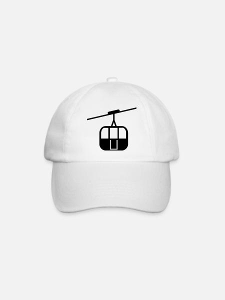 Seilbahn - Baseballkappe - Weiß/Weiß