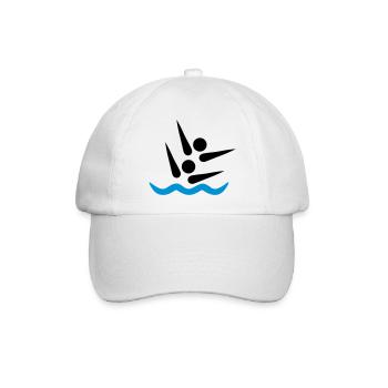 Synchronschwimmen - Baseballkappe - Weiß/Weiß - Vorne
