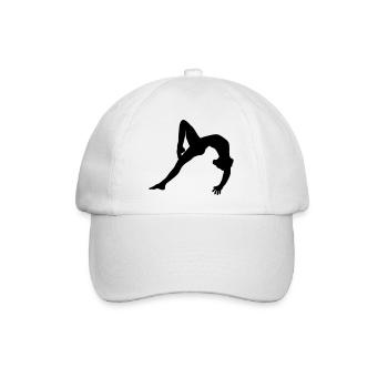 Turnerin, Bodenturnen, Kunstturnen - Baseballkappe - Weiß/Weiß - Vorne