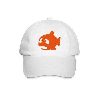 Goldfisch_T-Shirt - Baseballkappe - Weiß/Weiß - Vorne