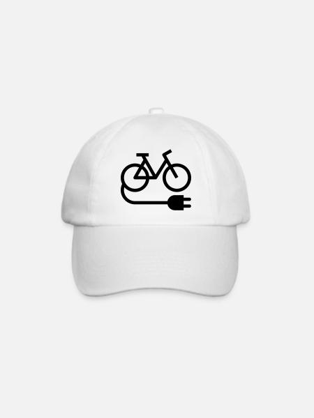 E-bike - Baseballkappe - Weiß/Weiß