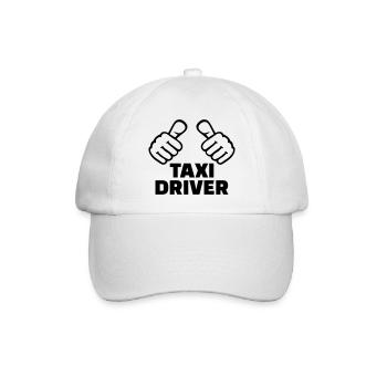 Taxifahrer - Baseballkappe - Weiß/Weiß - Vorne