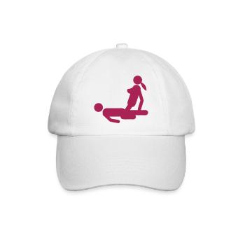 liebe position sex kamasutra - Baseballkappe - Weiß/Weiß - Vorne