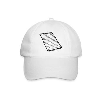 Teppich Cool Design - Baseballkappe - Weiß/Weiß - Vorne