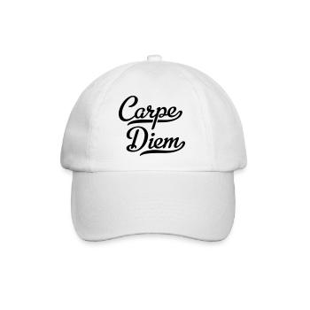 Carpe Diem - Baseballkappe - Weiß/Weiß - Vorne