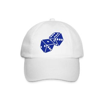 würfel - Baseballkappe - Weiß/Weiß - Vorne