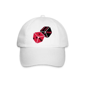 würfel - Baseballkappe - Weiß/Weiß - Vorne
