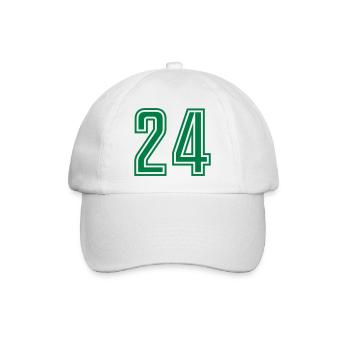 24 - Baseballkappe - Weiß/Weiß - Vorne
